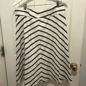 Talbots linen A line skirt